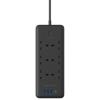 چند راهی برق و USB هوشمند پاورولوژی (Powerology) مدل Psmsupdbk