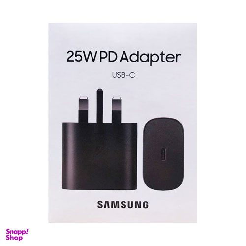آداپتور سامسونگ (Samsung) همراه با کابل دوسر تایپ سی توان 25 وات