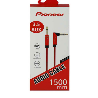 کابل Aux روکش فلزی پایونیر (Pioneer) طول 1.5 متر
