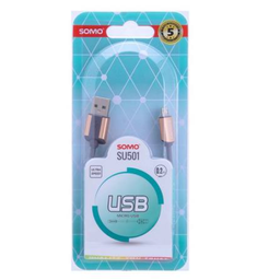 کابل شارژ USB به میکروusb سومو (Somo) مدل SU 501 طول 20 سانتی متر