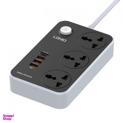 چندراهی برق و USB ال دی نیو (Ldnio) مدل SC3412 به همراه 1 خروجی تایپ سی
