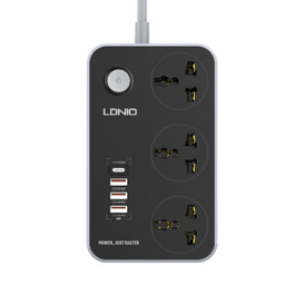 چندراهی برق و USB ال دی نیو (Ldnio) مدل SC3412 به همراه 1 خروجی تایپ سی