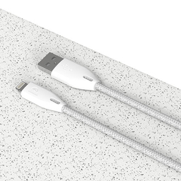 کابل شارژ USB به لایتنینگ پاورولوژی (Powerology) مدل pcab003 ظرفیت 2.4 آمپر طول 1.2 متر