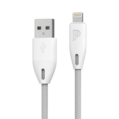 کابل شارژ USB به لایتنینگ پاورولوژی (Powerology) مدل pcab003 ظرفیت 2.4 آمپر طول 1.2 متر