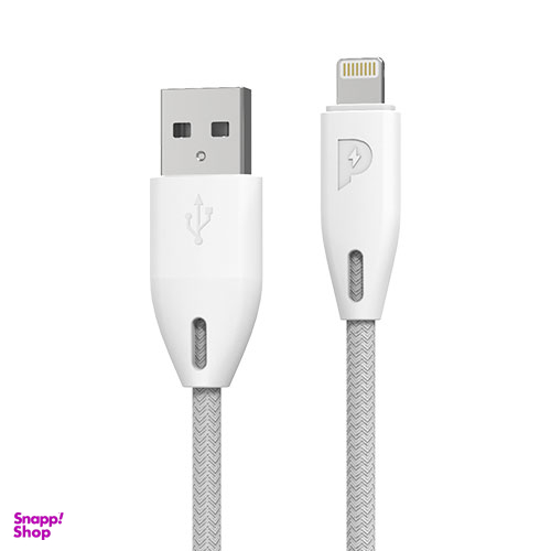 کابل شارژ USB به لایتنینگ پاورولوژی (Powerology) مدل pcab003 ظرفیت 2.4 آمپر طول 1.2 متر