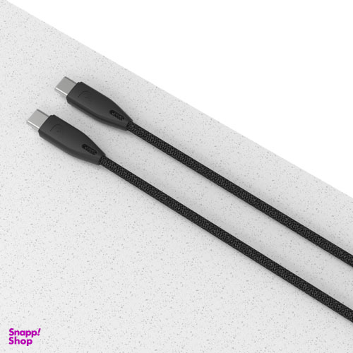 کابل شارژ 2 سر تایپ سی پاورولوژی (Powerology) مدل pbcc2bk طول 2 متر توان 100 وات