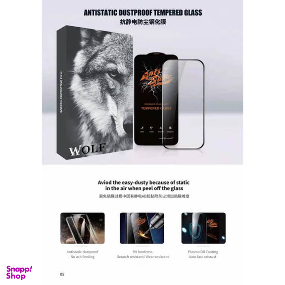 محافظ صفحه نمایش ولف مدل Anti_Static مناسب برای گوشی موبایل اپل Iphone 13 Pro Max