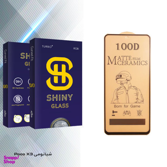 محافظ صفحه نمایش سرامیکی آتوچبو مدل Shiny Glass مناسب برای گوشی موبایل شیایومی Poco X3