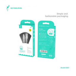کابل تبدیل USB به Type-C اسکای دلفین مدل SFPS06T طول 1 متر