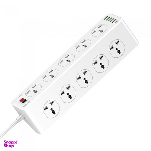 چند راهی 6 پورت برق و USB ال دی نیو (Ldnio) مدل 10610