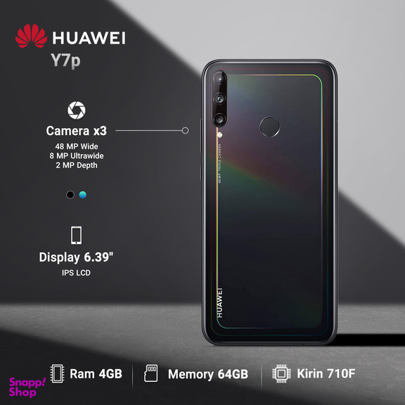 گوشی موبایل هوآوی (Huawei) مدل Y7p ظرفیت 64GB رم 4GB