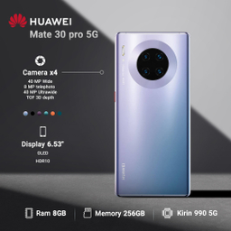 گوشی موبایل هوآوی (Huawei) مدل Mate 30 pro 5G ظرفیت 256GB رم 8GB