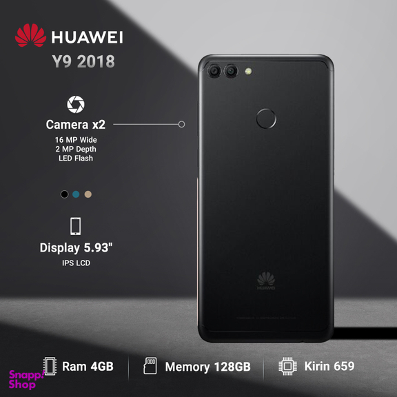 گوشی موبایل هوآوی (Huawei) مدل Y9 2018 ظرفیت 128GB رم 4GB