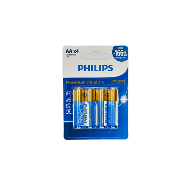 باتری قلمی فیلیپس مدل پرمیوم آلکالاین LR06M4B/40 بسته 48 عددی