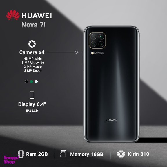 گوشی موبایل هوآوی (Huawei) مدل nova 7i ظرفیت 16GB رم 2GB