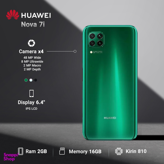 گوشی موبایل هوآوی (Huawei) مدل nova 7i ظرفیت 16GB رم 2GB