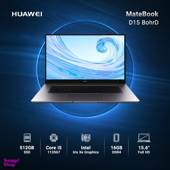 لپ تاپ 15.6 اینچی هوآوی مدل MateBook D15 BohrD