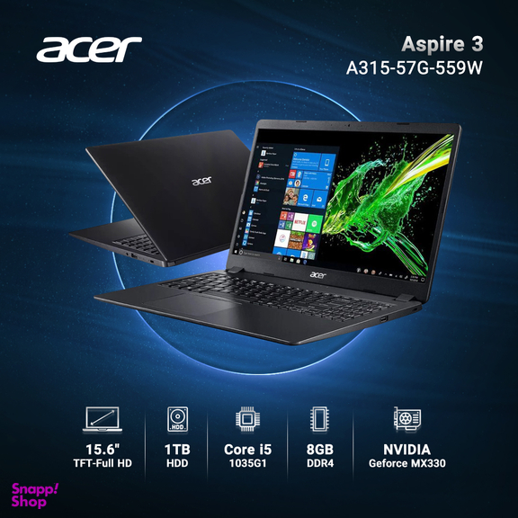 لپ تاپ ایسر 15 اینچی مدل Aspire 3 A315-57G-559W