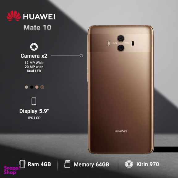 گوشی موبایل هوآوی (Huawei) مدل Mate 10 ظرفیت 64GB رم 4GB