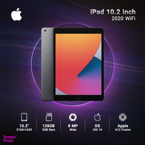 تبلت اپل مدل iPad 10.2 inch 2020 WiFi ظرفیت 128 گیگابایت