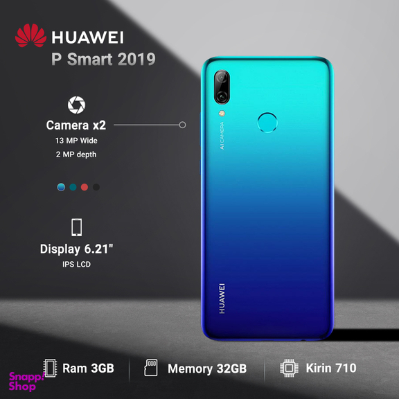 گوشی موبایل هوآوی (Huawei) مدل P Smart 2019 ظرفیت 32GB رم 3GB