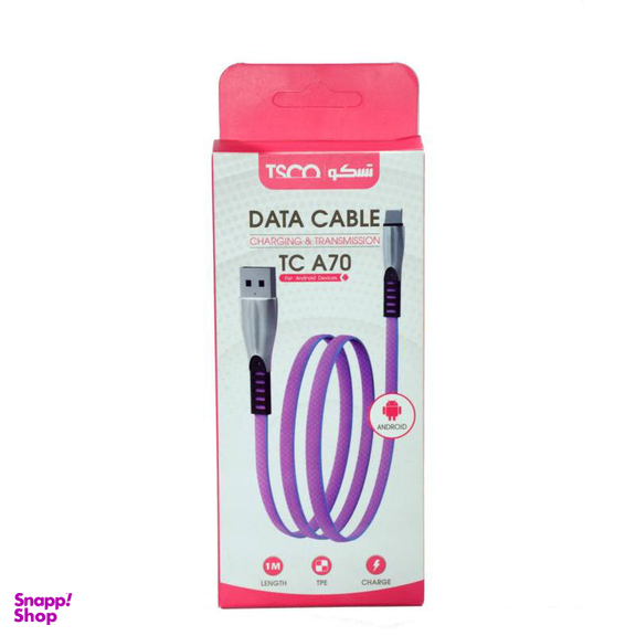 کابل تبدیل USB به Micro USB تسکو (Tsco) مدل TC A70 به طول 1m