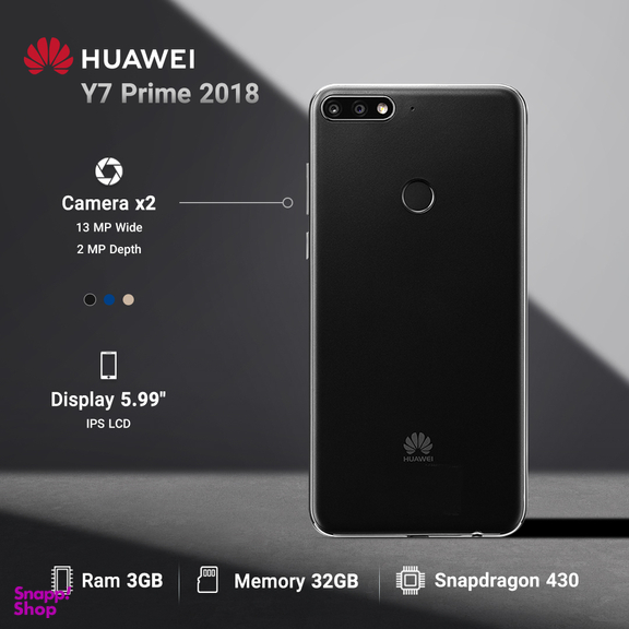 گوشی موبایل هوآوی (Huawei) مدل Y7 Prime 2018 ظرفیت 32GB رم 3GB
