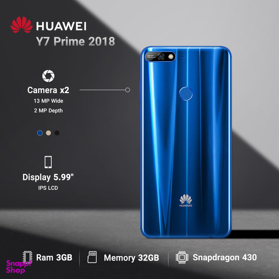 گوشی موبایل هوآوی (Huawei) مدل Y7 Prime 2018 ظرفیت 32GB رم 3GB