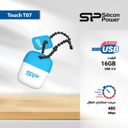 فلش مموری سیلیکون پاور مدل Touch T07 ظرفیت 16 گیگابایت