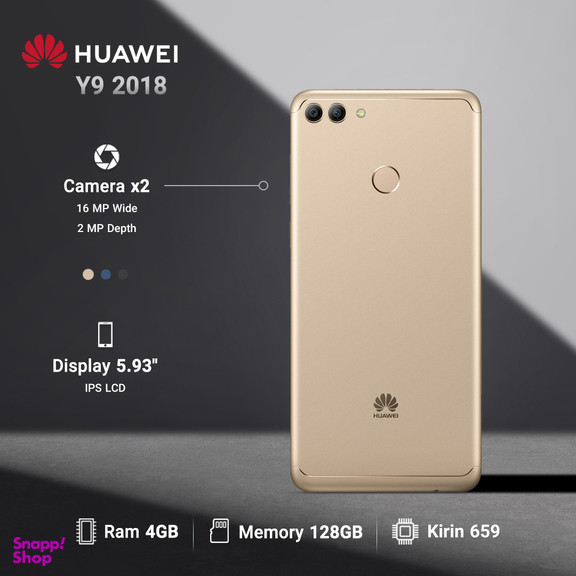 گوشی موبایل هوآوی (Huawei) مدل Y9 2018 ظرفیت 128GB رم 4GB