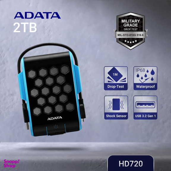 هارد اکسترنال ای دیتا مدل HD720 ظرفیت 2 ترابایت