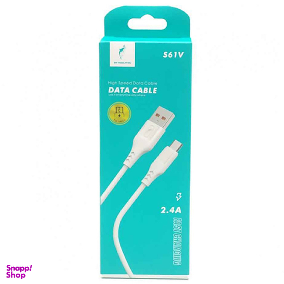 کابل تبدیل USB به microUSB اسکای دلفین مدل SFPS61V طول 1 متر
