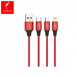 کابل تبدیل US‌B به microUSB اسکای دلفین (Sky Dolphin) مدل S55V طول 1 متر