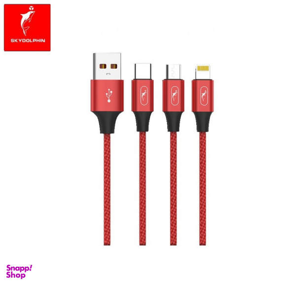 کابل تبدیل US‌B به microUSB اسکای دلفین (Sky Dolphin) مدل S55V طول 1 متر