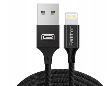 کابل کنفی USB به Lightning ارلدوم (Earldom) مناسب گوشی اپل مدل کپسولی