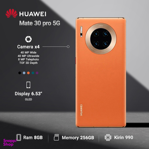 گوشی موبایل هوآوی (Huawei) مدل Mate 30 pro 5G ظرفیت 256GB رم 8GB