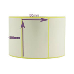 لیبل برچسب کاغذی کد 002 سایز 100 × 50 بسته 1000 عددی