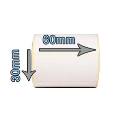 لیبل برچسب کاغذی مدل تک ردیف سایز 30×60 بسته 1000 عددی