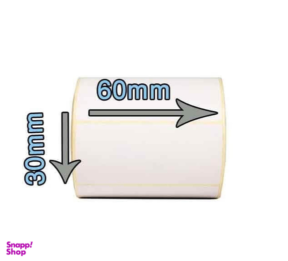 لیبل برچسب کاغذی مدل تک ردیف سایز 30×60 بسته 1000 عددی