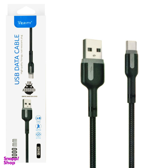 کابل تبدیل USB به Type-C وریتی مدل CB3142T طول 1 متر