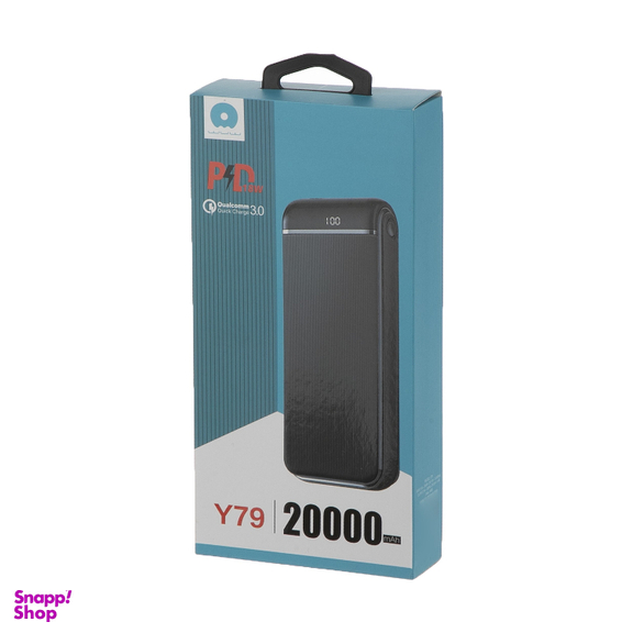 شارژر همراه دبلیو یو دبلیو مدل Y79 ظرفیت 20000 میلی‌ آمپر ساعت