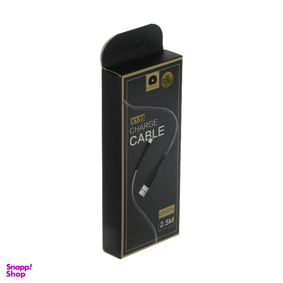 کابل تبدیل USB به MicroUSB دبلیو یو دبلیو مدل X135 طول 2٫5 متر