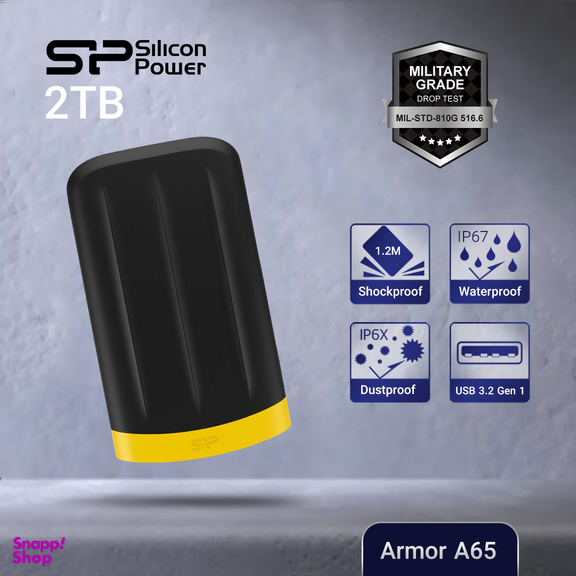 هارد اکسترنال سیلیکون پاور مدل Armor A65 ظرفیت 2 ترابایت