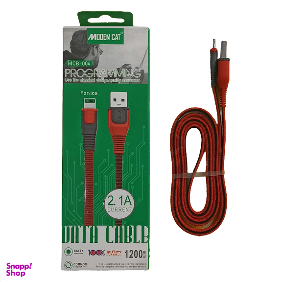 کابل تبدیل USB به لایتنینگ مودم کت مدل MCB-004 طول 1٫2 متر