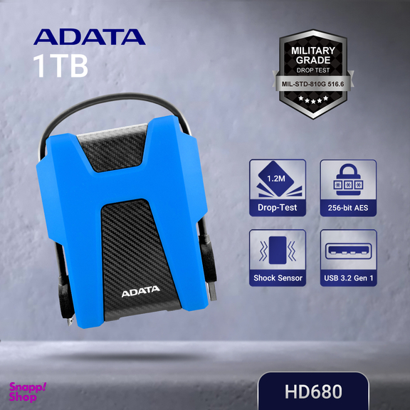 هارد دیسک اکسترنال ای دیتا مدل HD680 ظرفیت 1 ترابایت
