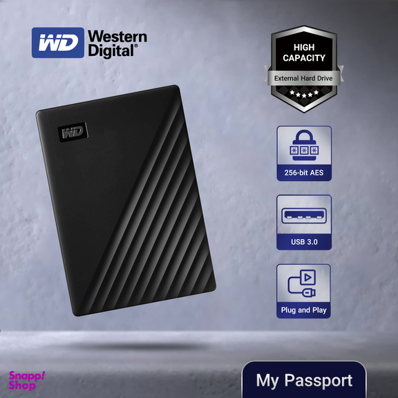 هارد اکسترنال وسترن دیجیتال مدل My Passport رنگ مشکی