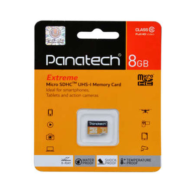 کارت حافظه microSDHC پاناتک کلاس 10 استاندارد UHS-I U1 سرعت 30MBps ظرفیت 8 گیگابایت