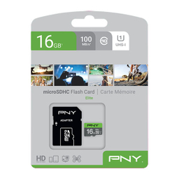 کارت حافظه microSDHC پی ان وای مدل Elite کلاس 10 استاندارد UHS-I U1 سرعت 85MBs ظرفیت 16 گیگابایت به همراه آداپتور SD