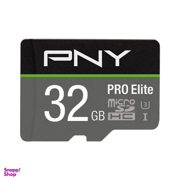 کارت حافظه microSDHC پی ان وای مدل Elite کلاس 10 استاندارد UHS-I U1 سرعت 100MBs ظرفیت 32 گیگابایت به همراه آداپتور SD