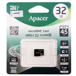 کارت حافظه microSDHC اپیسر مدل AP32GA کلاس 10 استاندارد UHS-I U1 سرعت 45MBps ظرفیت 32 گیگابایت